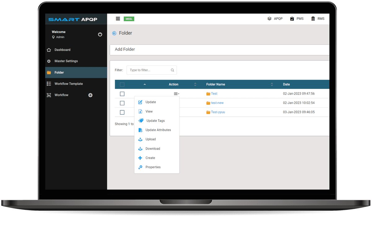This image shows the dashboard of Smart Document Software "SmartDM".